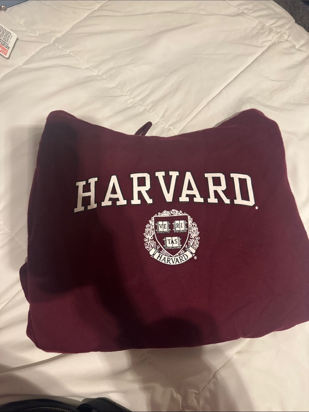 Harvard University Burgundy Maroon Pullover Hoodie Sweatshirt